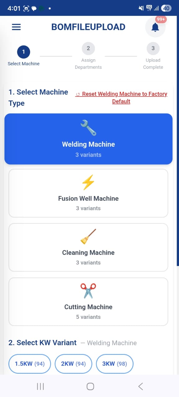 Gmak Mobile screen 2