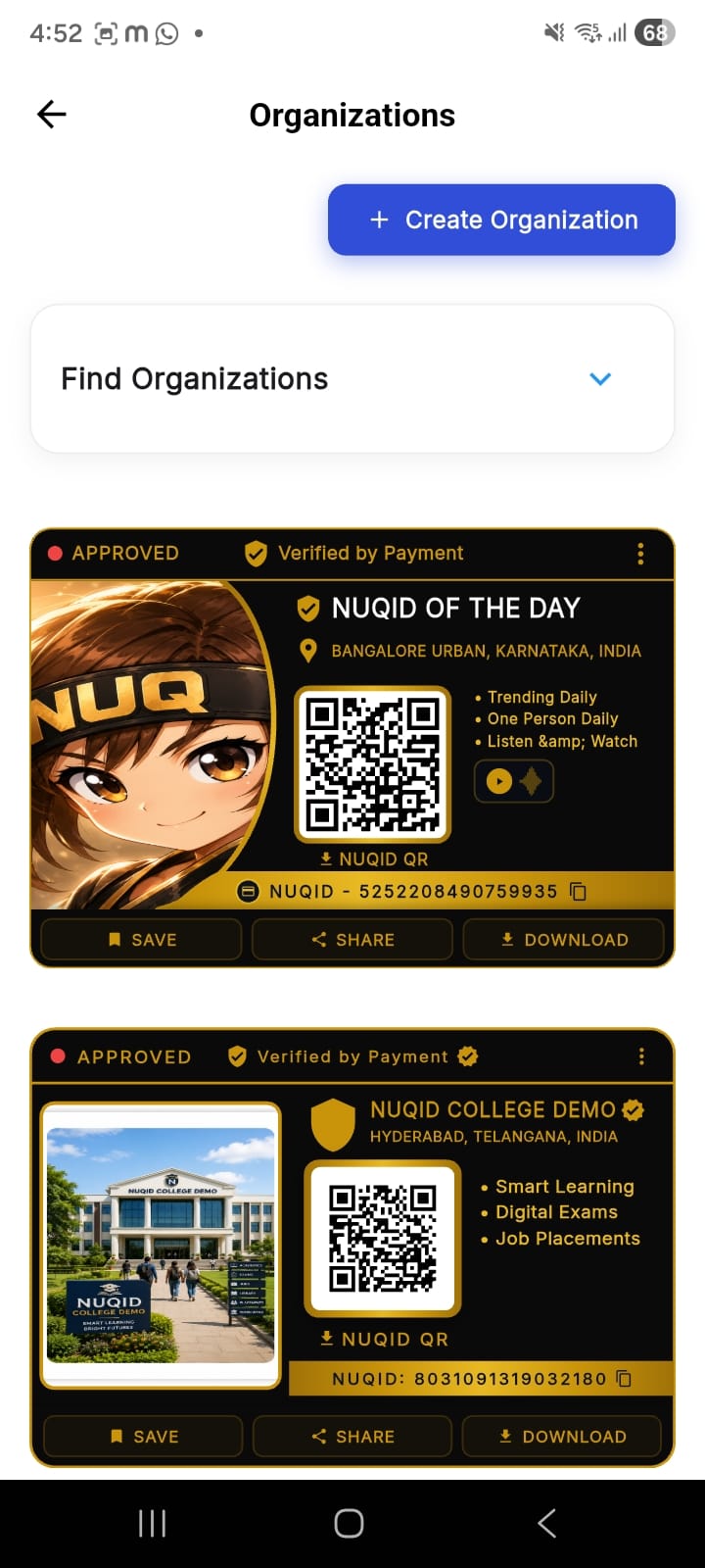 Nuqid Mobile Screen 2