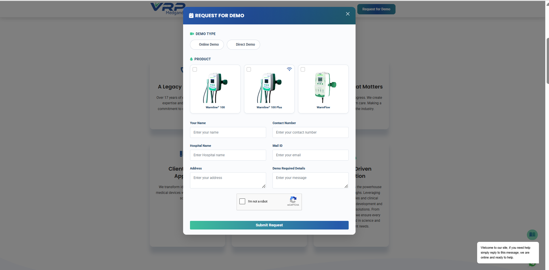 VRP Medgands Screen 2