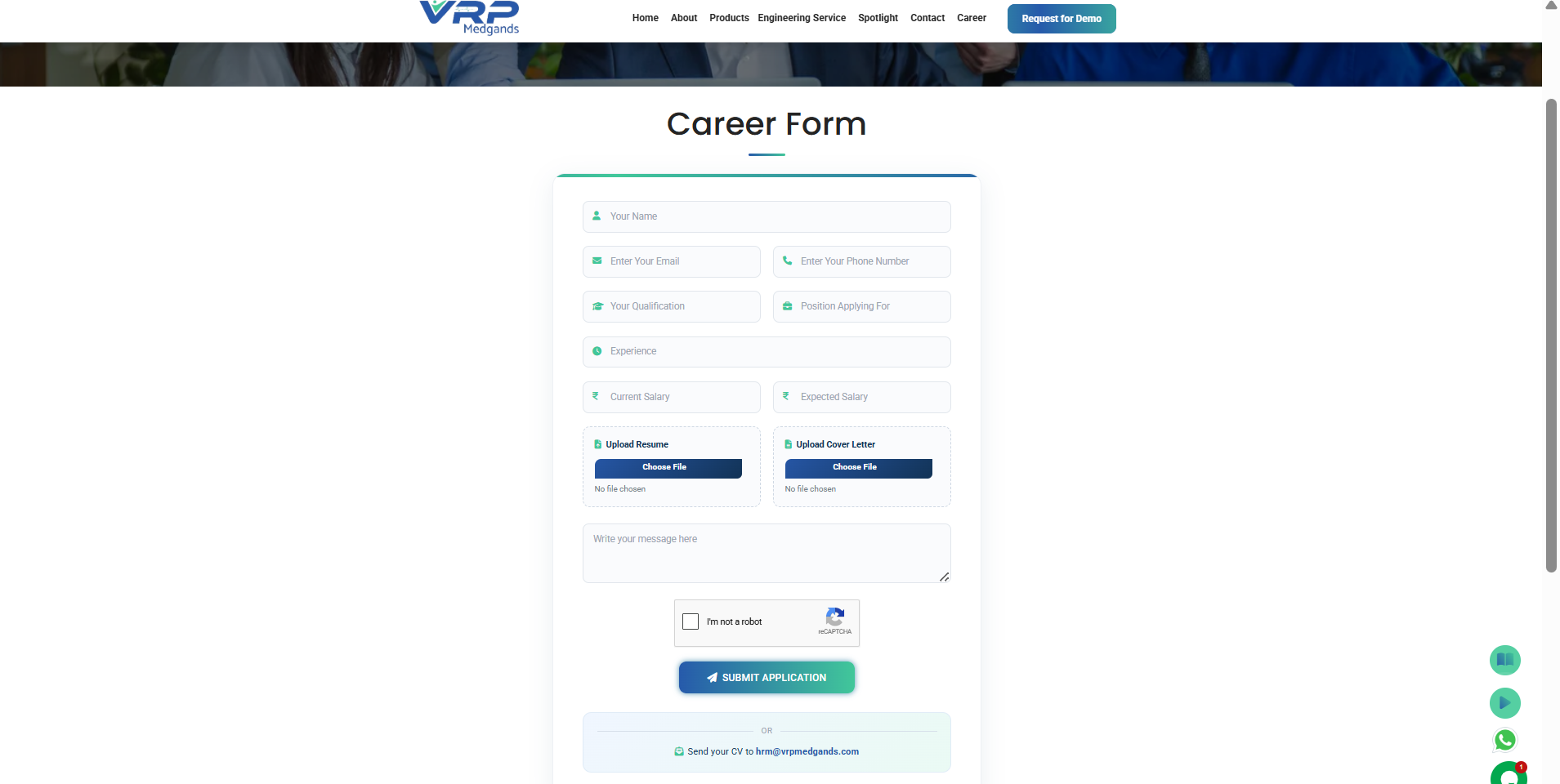VRP Medgands Screen 4